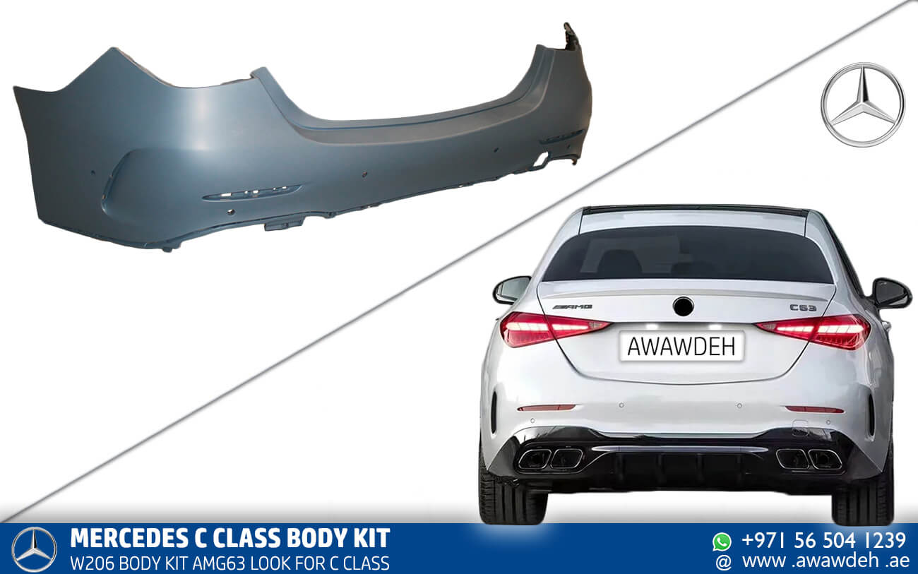 w206 rear bumper